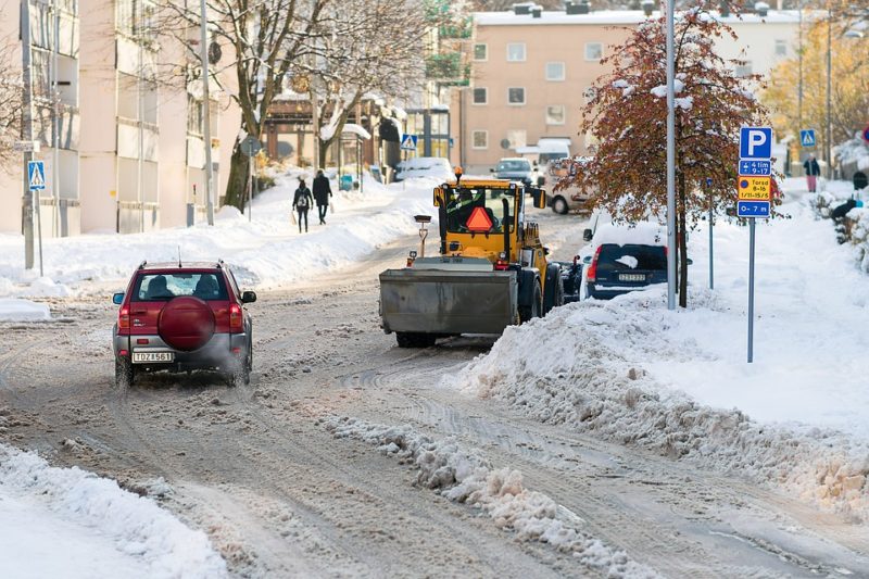 Snow on road