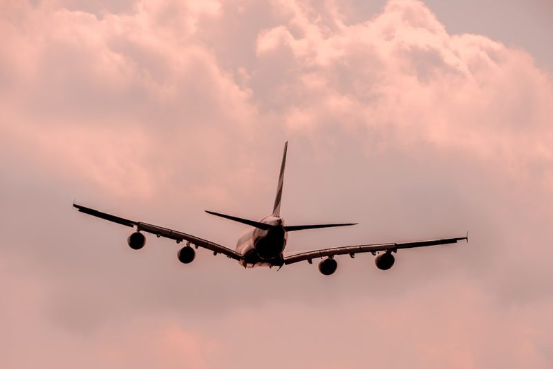 airplane in the sky